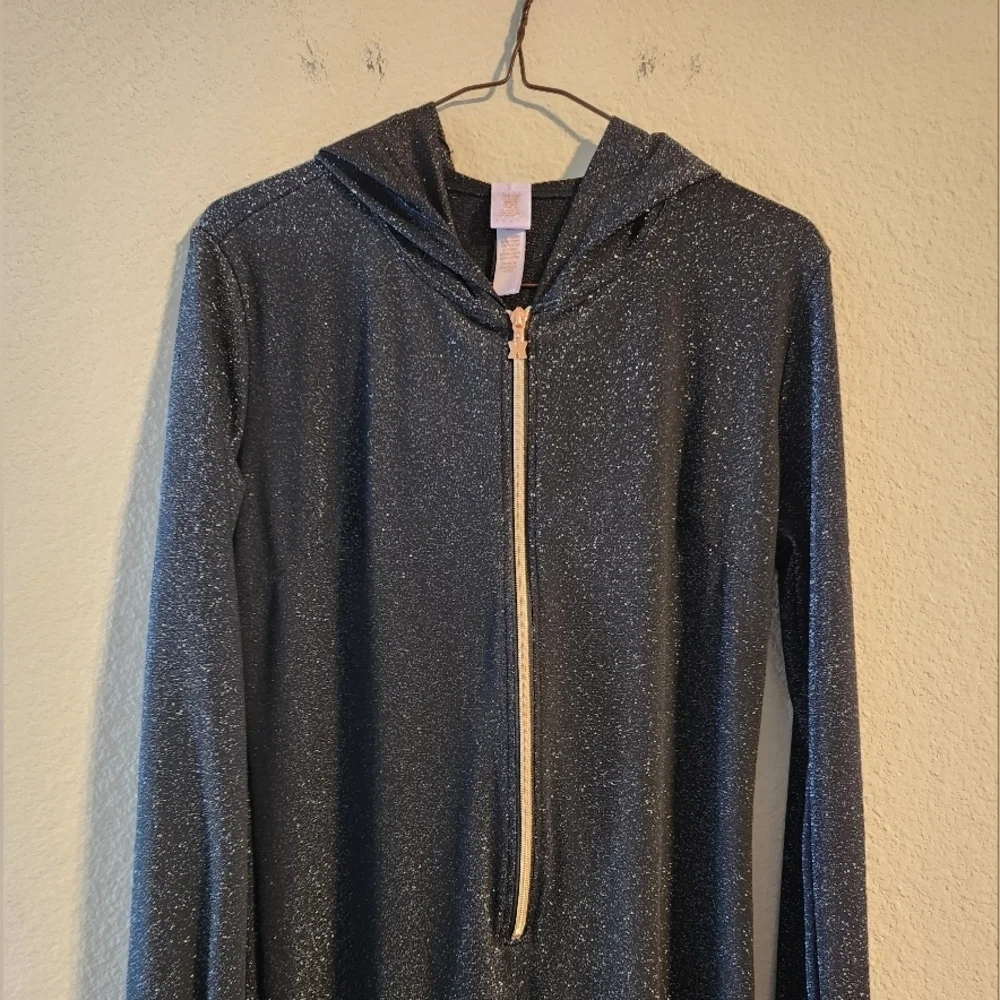 Savage X Fenty Sleep & Shine Hooded Onesie in Black size small